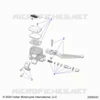 FRONT BRAKE, LEVER AND MASTER CYLINDER