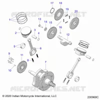 ENGINE, PISTON AND CRANKSHAFT