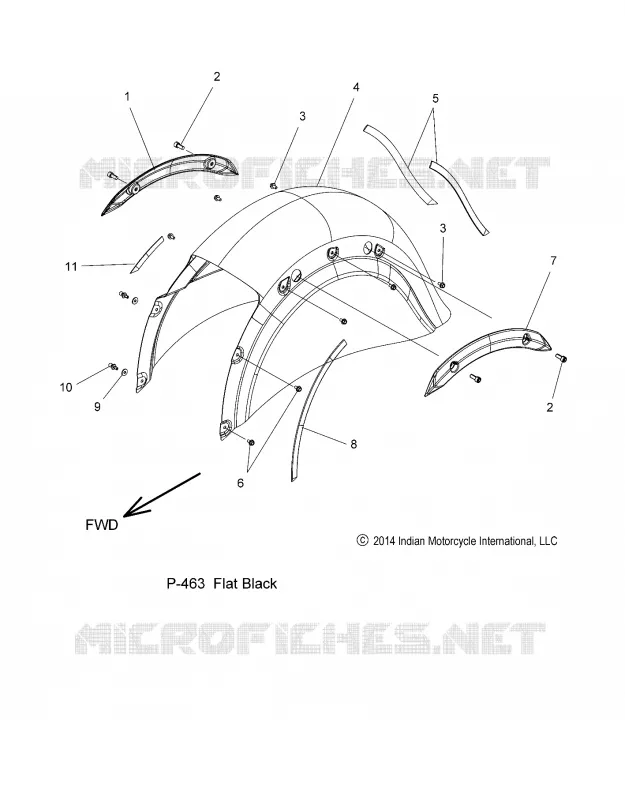 BODYWORK - REAR FENDER