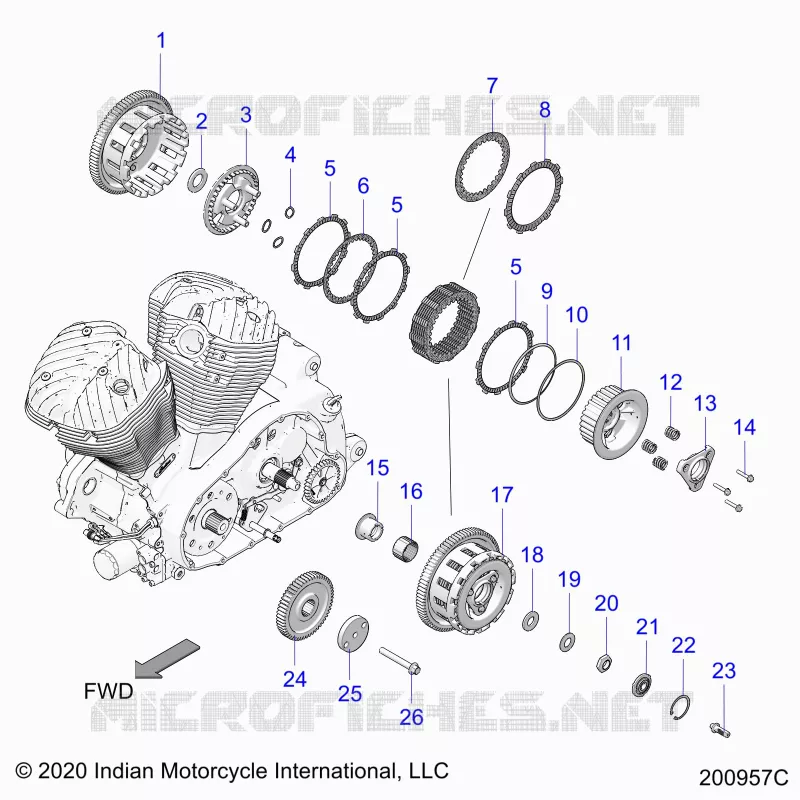 DRIVE TRAIN, CLUTCH AND PRIMARY DRIVE