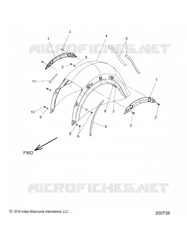 BODYWORK - REAR FENDER