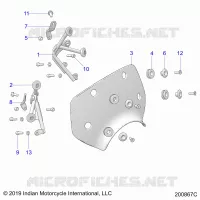 WINDSHIELD AND MOUNTING