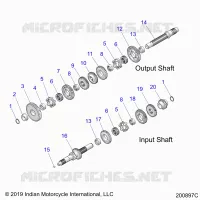 DRIVE TRAIN, INPUT/OUTPUT SHAFT ASM.