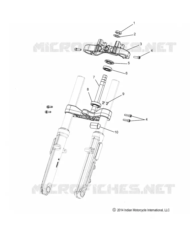 UPPER AND LOWER STEERING CLAMPS