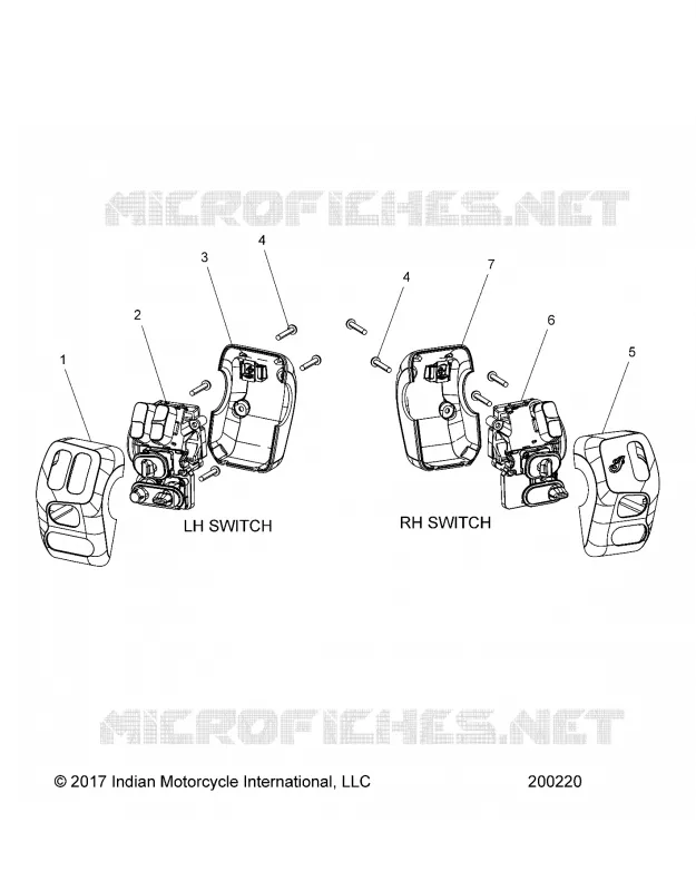 ELECTRICAL, SWITCH CONTROLS, LH/RH