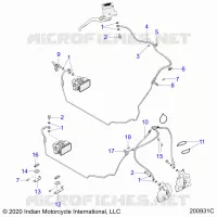 BRAKES, BRAKE LINE, FRONT, ABS