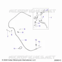 CONTROLS, CLUTCH LEVER AND CABLE