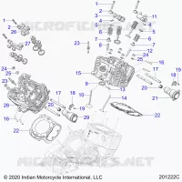 ENGINE, CYLINDER HEAD, CAMSHAFT AND VALVE ASM.