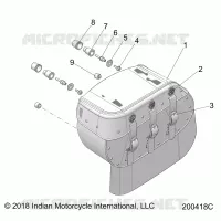 SADDLEBAG ASM., LEATHER