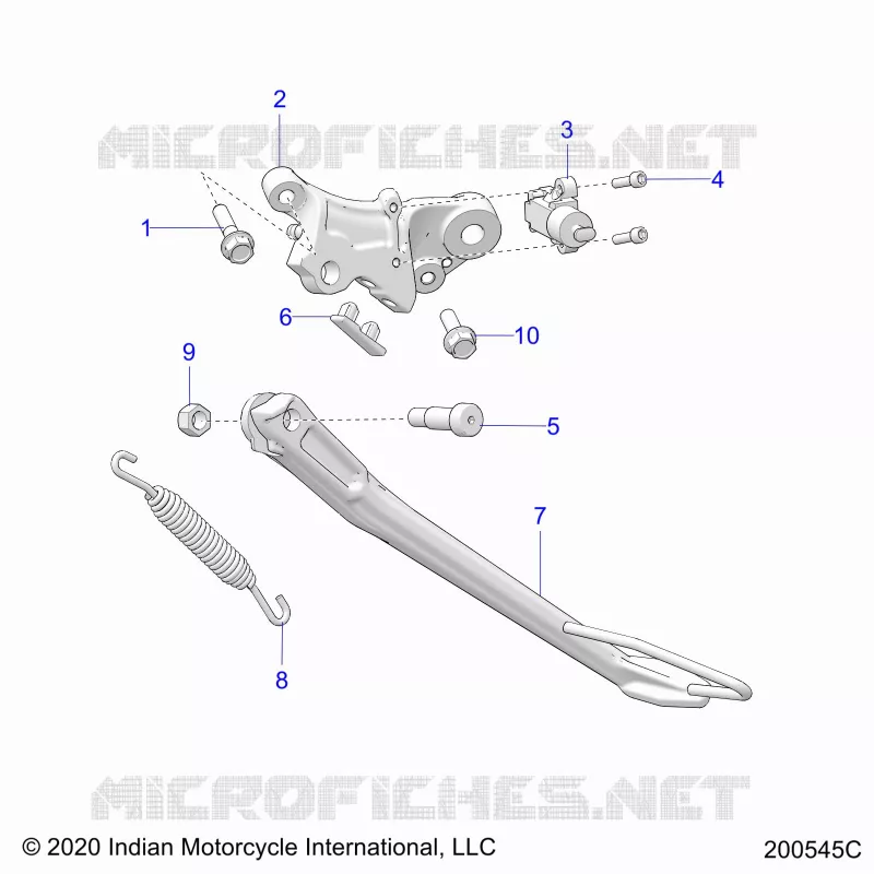CHASSIS, SIDE STAND