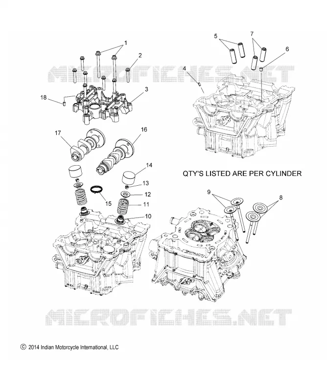 ENGINE, CYLINDER HEAD ASM.