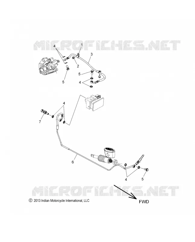 BRAKES, BRAKE LINE, REAR, ABS