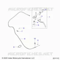 CONTROLS, CLUTCH LEVER AND CABLE