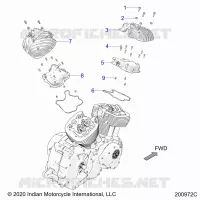 ENGINE, ROCKER COVERS