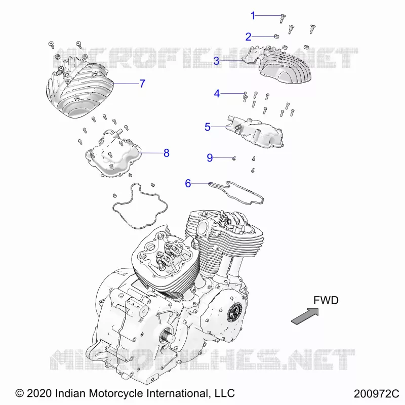 ENGINE, ROCKER COVERS