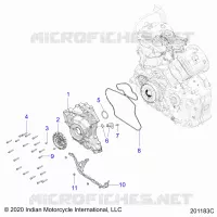 ENGINE, STATOR COVER