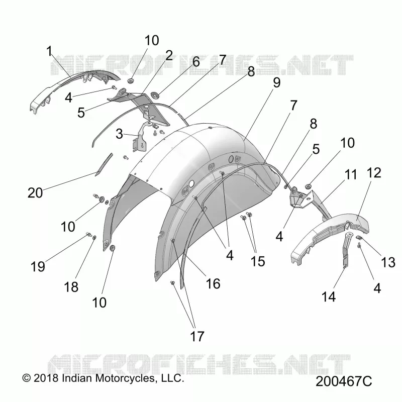 BODYWORK - REAR FENDER
