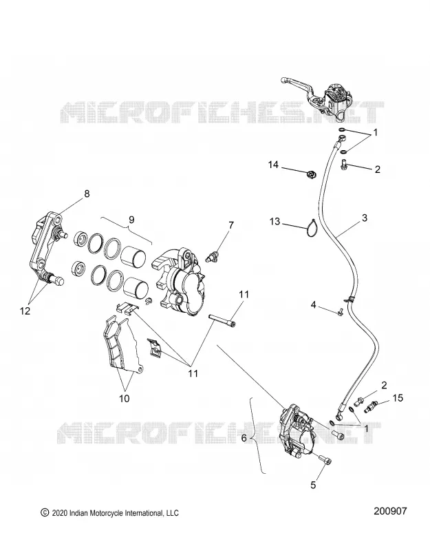 FRONT BRAKE ASM. (NON ABS)