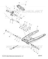 REAR SUSPENSION ASM., SWING ARM AND SHOCK