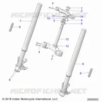STEERING, FRONT FORKS