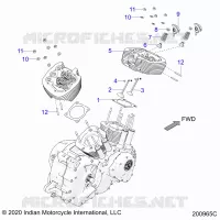 ENGINE, CYLINDER HEAD ASM.