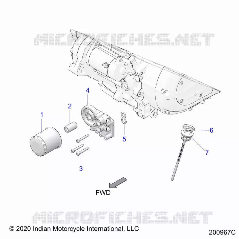 OIL FILTER/ADAPTER, AND DIPSTICK