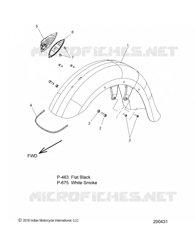FENDER W/HEADDRESS, FRONT