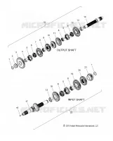 DRIVE TRAIN, INPUT/OUTPUT SHAFT ASM.