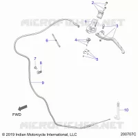 CONTROLS, CLUTCH LEVER AND CABLE