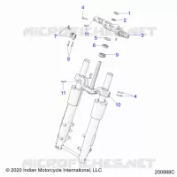 UPPER AND LOWER STEERING CLAMPS
