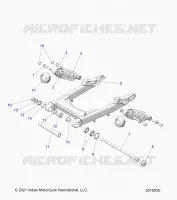 REAR SUSPENSION ASM., SWING ARM AND SHOCKS