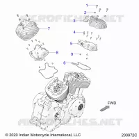 ENGINE, ROCKER COVERS