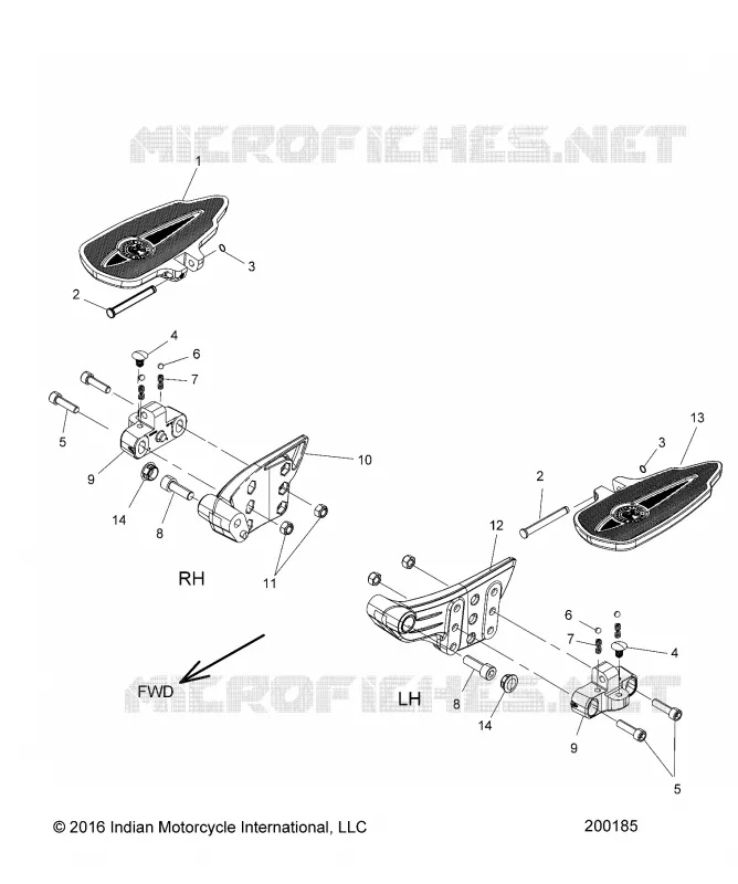 CHASSIS, FLOORBOARD, PASSENGER
