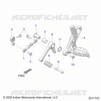 DRIVE TRAIN, SHIFT PEDAL AND LINKAGE