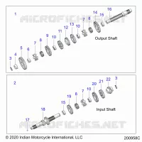 DRIVE TRAIN, INPUT/OUTPUT SHAFT ASM.