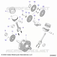 ENGINE, PISTON AND CRANKSHAFT