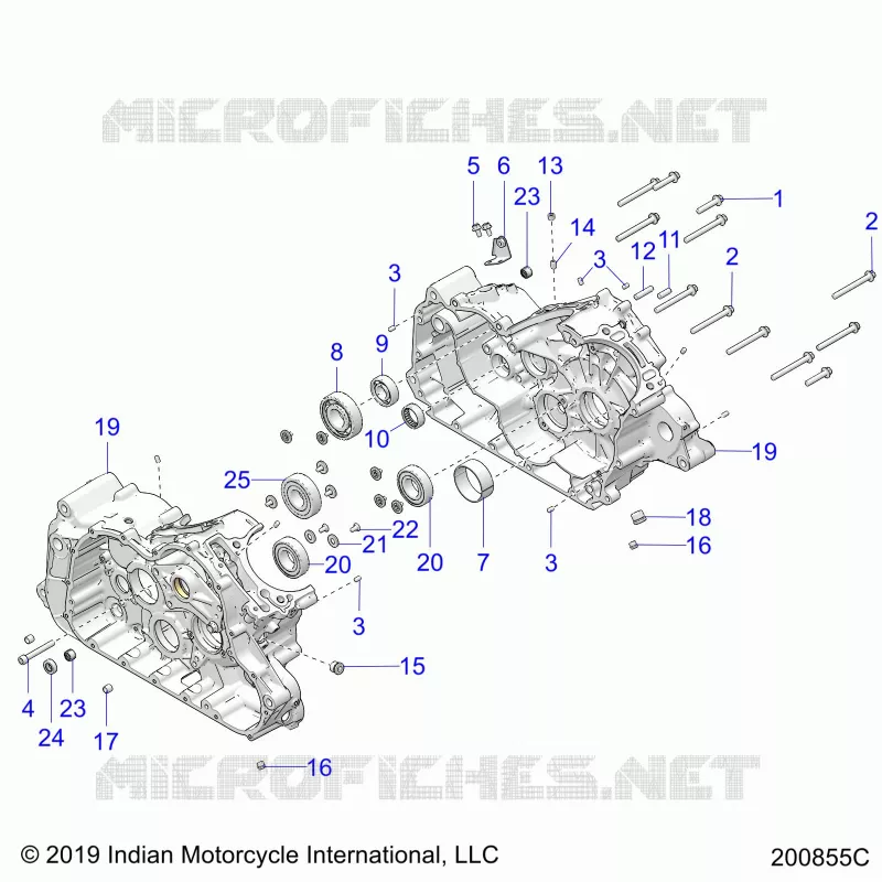 ENGINE, CASE ASM.