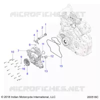 ENGINE, STATOR COVER