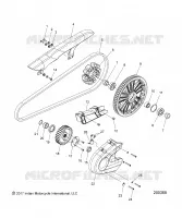DRIVE TRAIN, SPROCKETS, GUARDS AND BELT