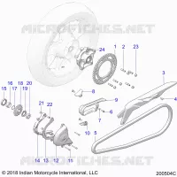 DRIVE TRAIN, SPROCKETS, GUARDS AND CHAIN