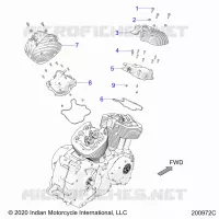 ENGINE, ROCKER COVERS