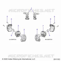 ELECTRICAL, SWITCH CONTROLS, LH/RH