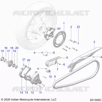 DRIVE TRAIN, SPROCKETS, GUARDS AND CHAIN