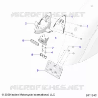 BODY, LICENSE PLATE BRKT/REAR LIGHT HOUSING MOUNT