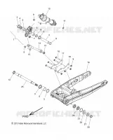 REAR SUSPENSION ASM., SWING ARM AND SHOCK