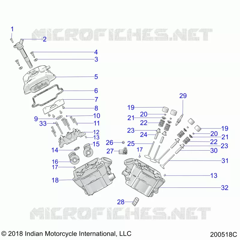 ENGINE, CYLINDER HEAD ASM.