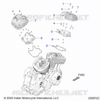 ENGINE, ROCKER COVERS