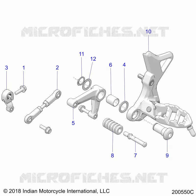 DRIVE TRAIN, SHIFT PEDAL AND LINKAGE