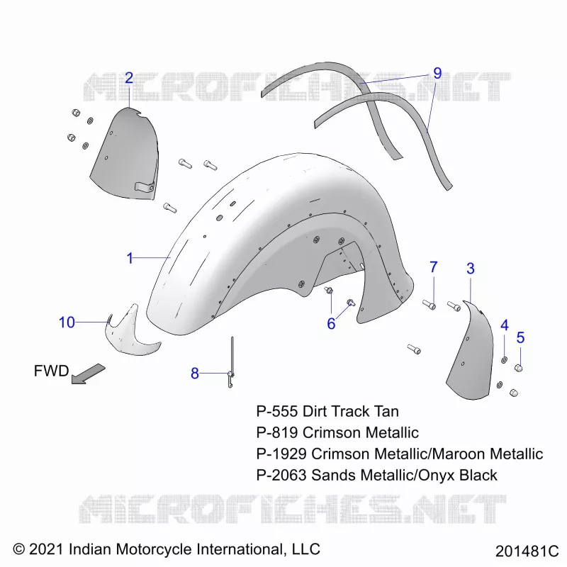 BODYWORK - FRONT FENDER
