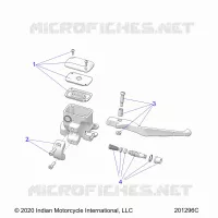 FRONT BRAKE, LEVER AND MASTER CYLINDER